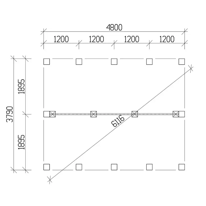 Attefallshus Vibostugan Njuta 20-1 19,6 m² Trähus