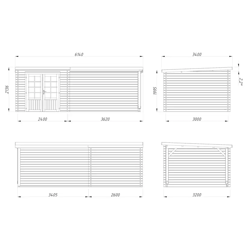 Stuga Palmako Ella 16,9 m2