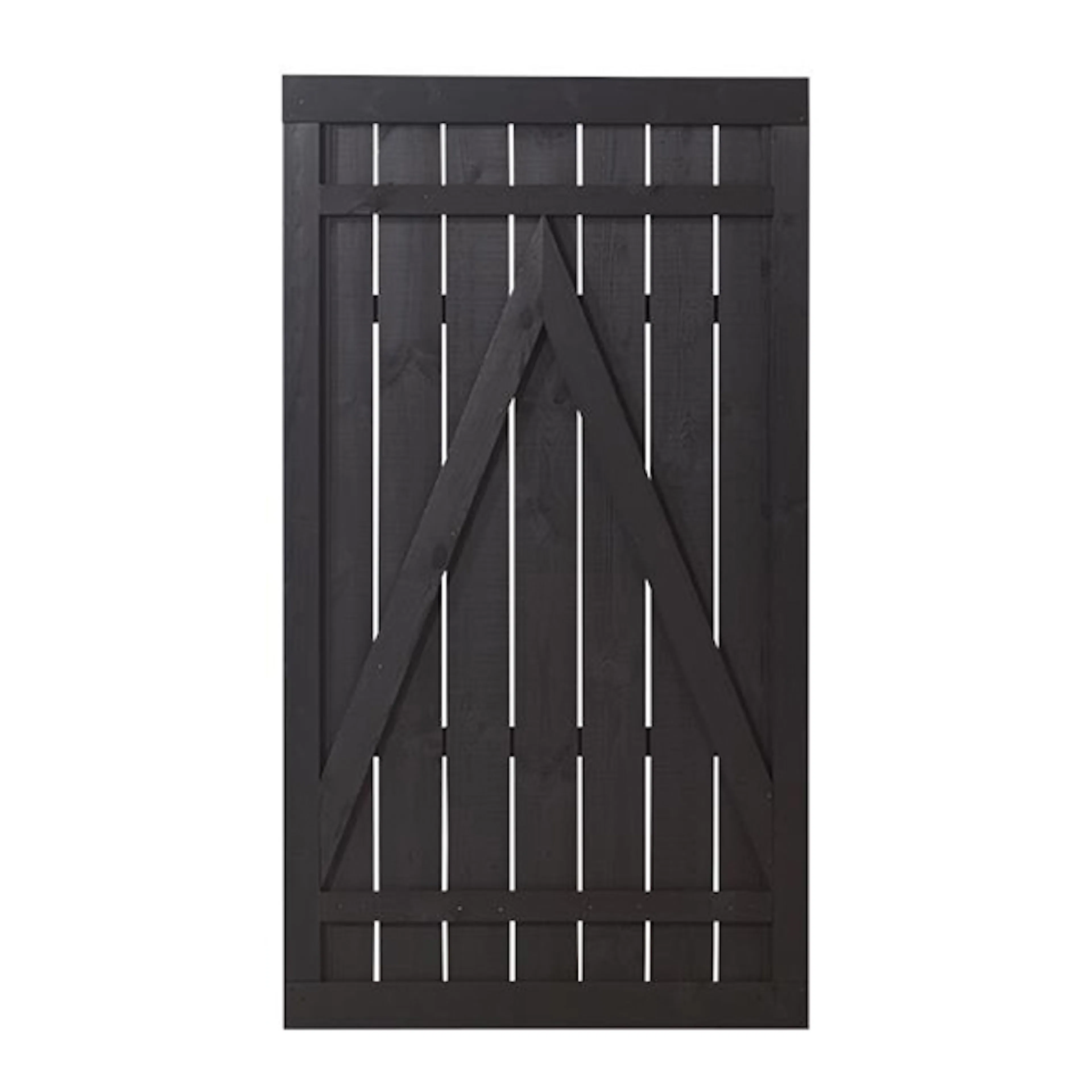 Skärmgrind PLUS Rustik 100x180 cm Svart