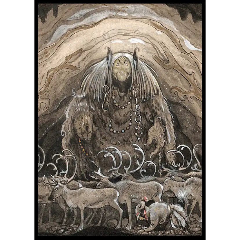 Poster Gallerix Nilas Offer Julbocken II av John Bauer