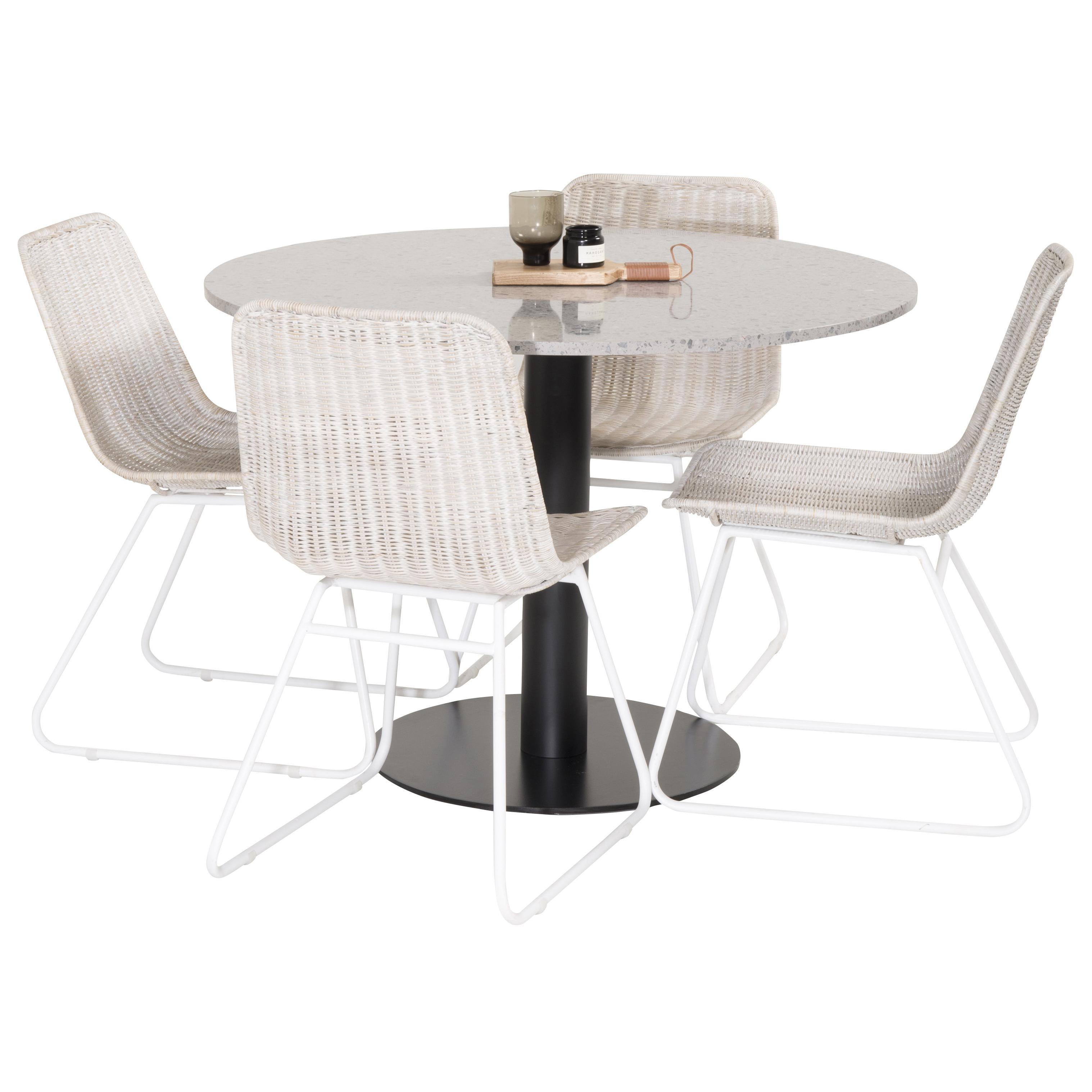 Matgrupp Venture Home Roxanna med 4 Cornelia Stolar