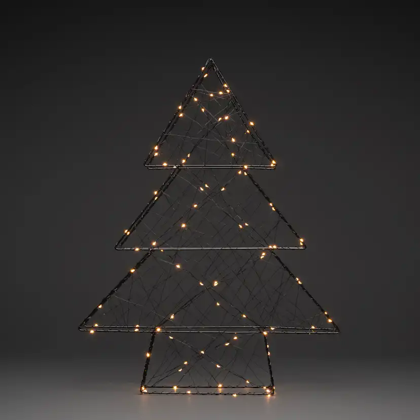 Metallgran Gnosjö Konstsmide 60 cm LED Svart