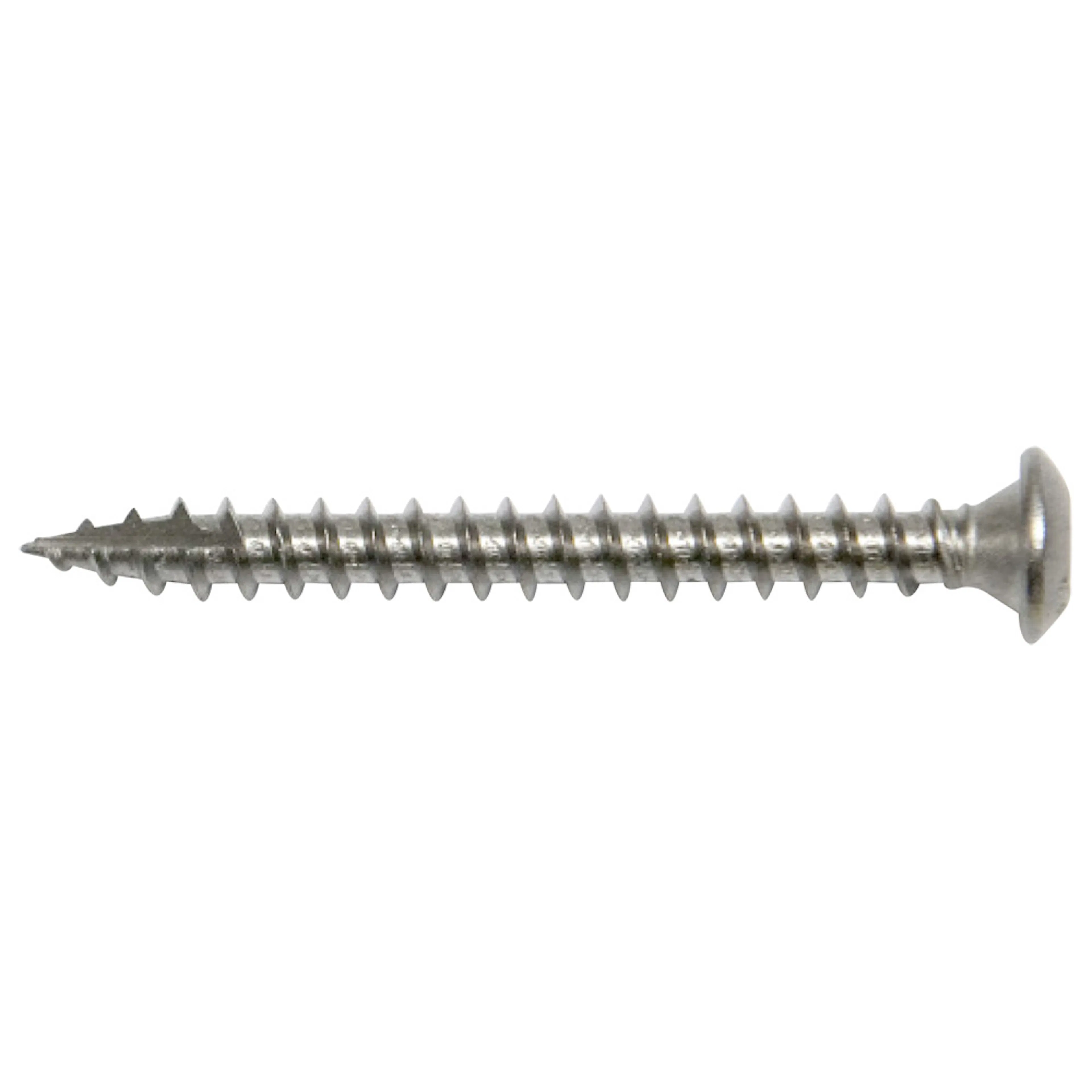 Rännkrokskruv Gunnebo Fastening Rostfri RAL9010 Vaxad Tx25