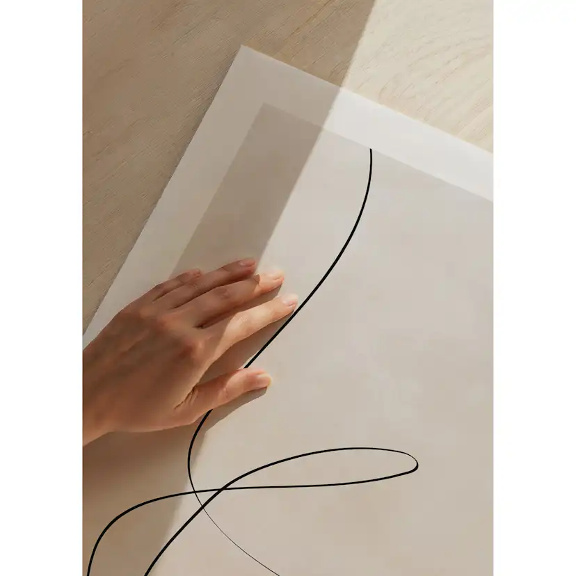 Poster Gallerix Line Art Abstract Shapes No2