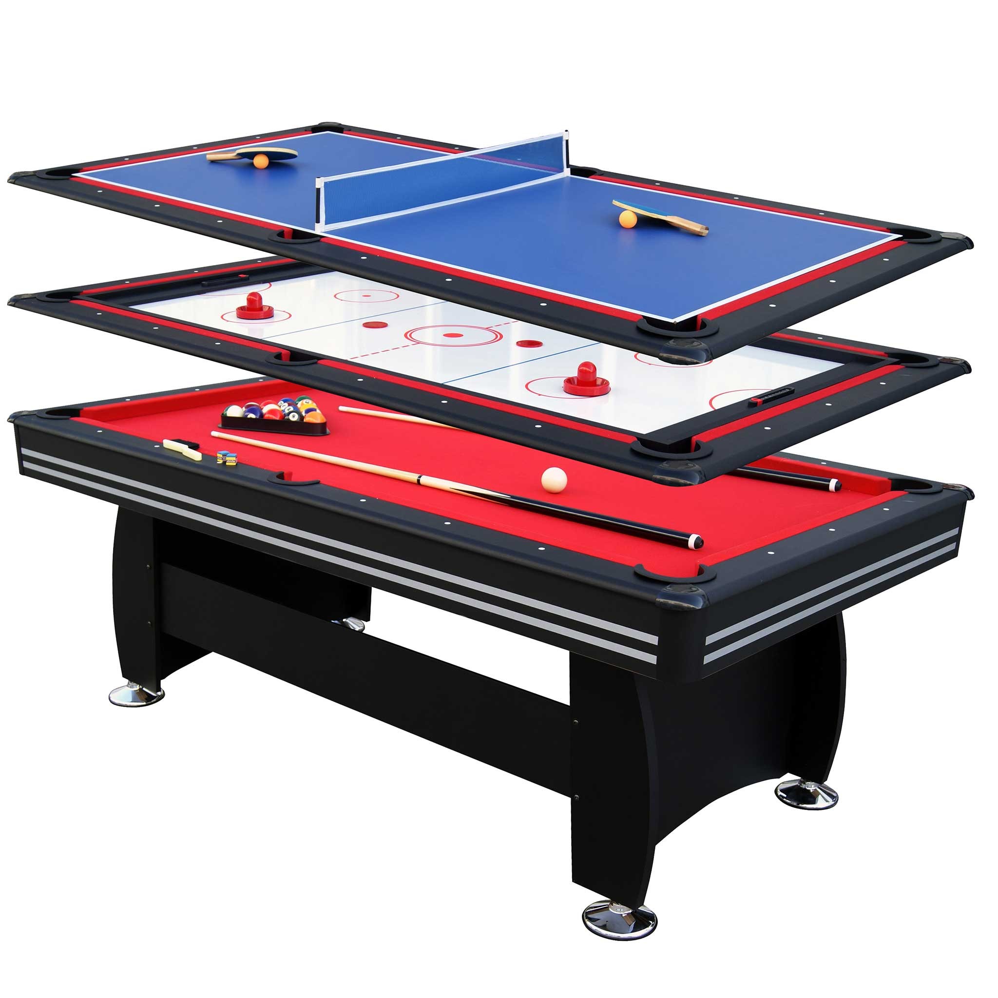 Nordcore Biljardbord 7` 3-IN-1 214 cm