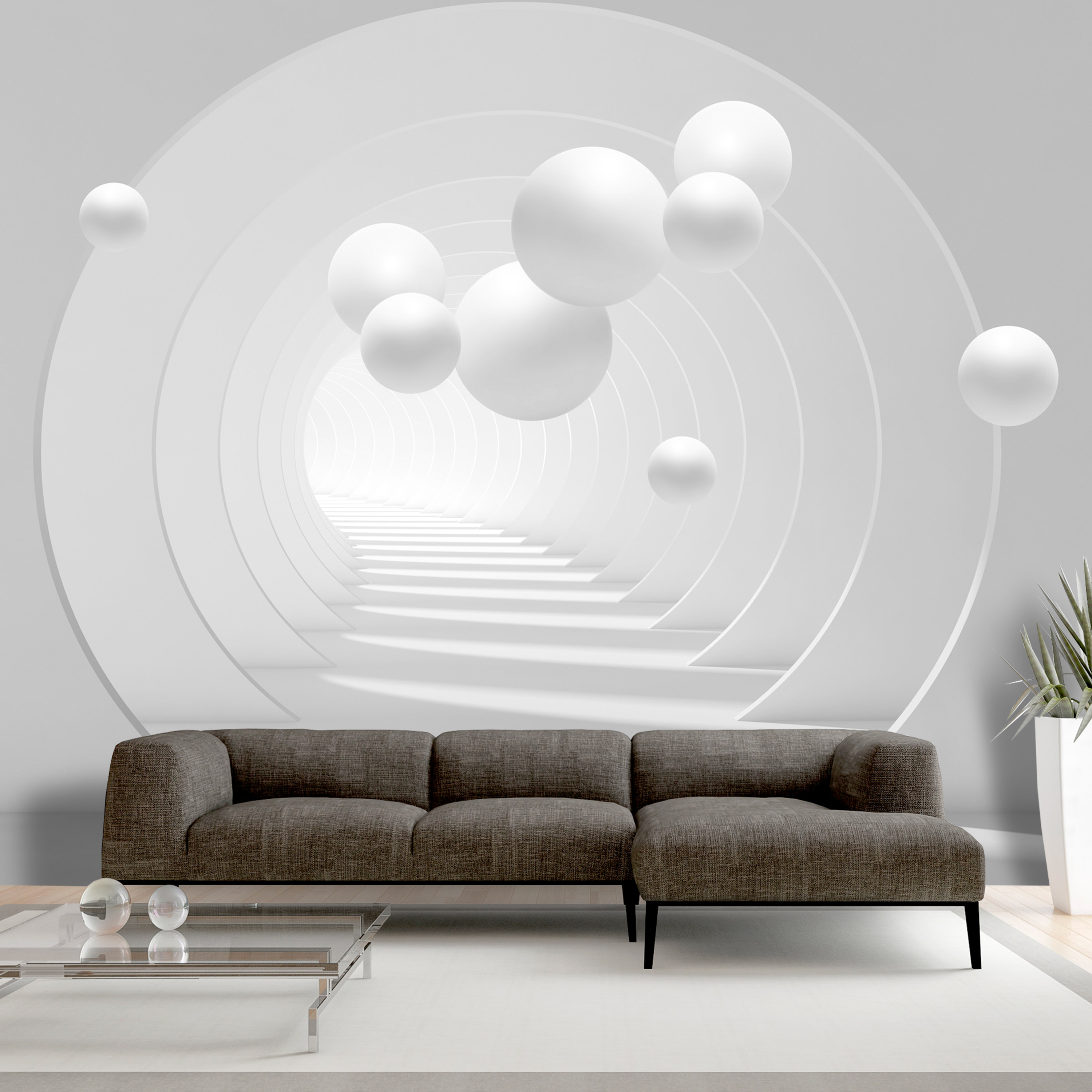 Fototapet Arkiio Självhäftande 3D Tunnel