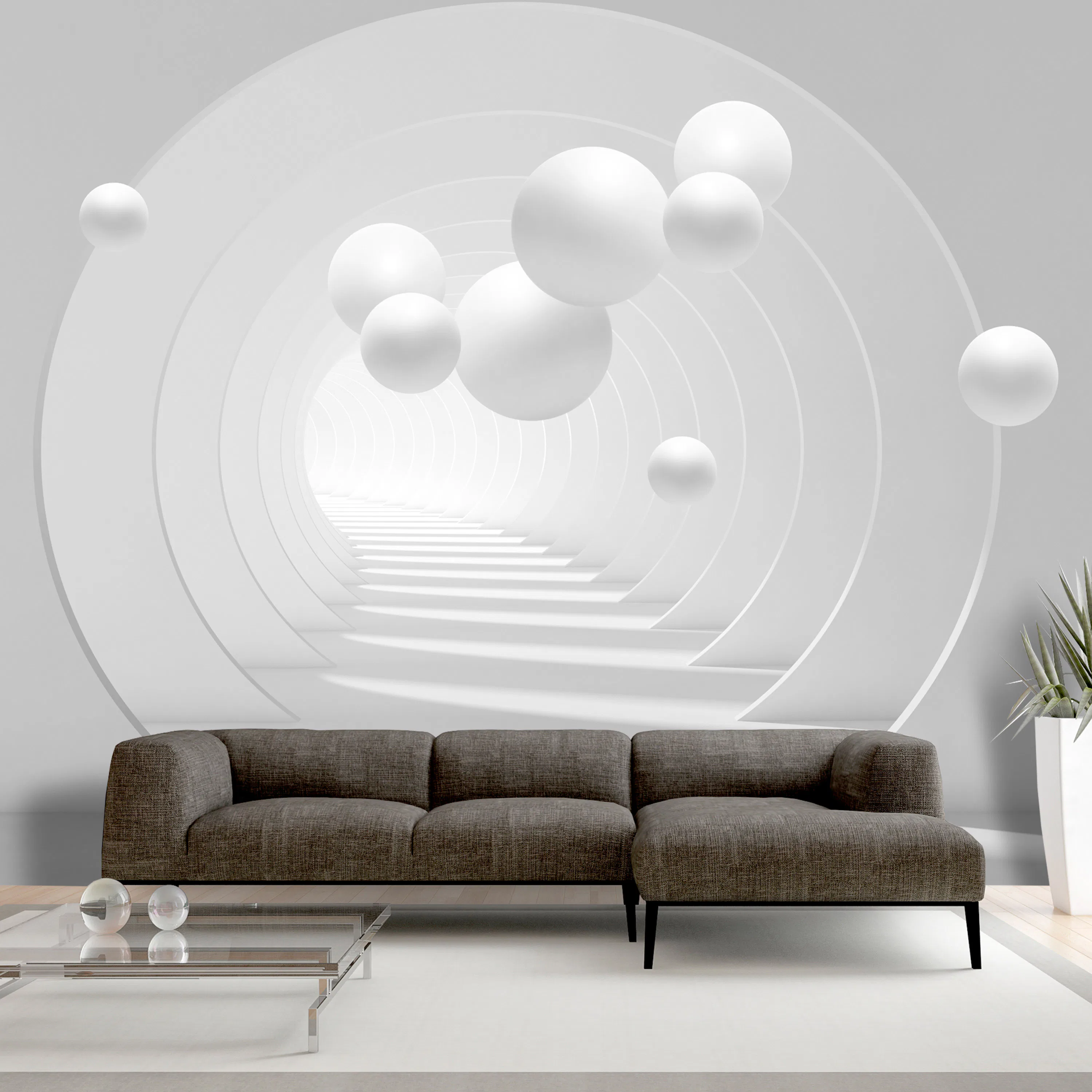 Fototapet Arkiio Självhäftande 3D Tunnel