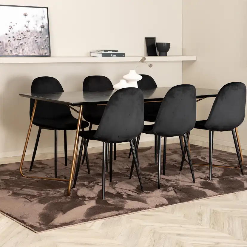 Matgrupp Venture Home Annika med 6 Pobbie Stolar