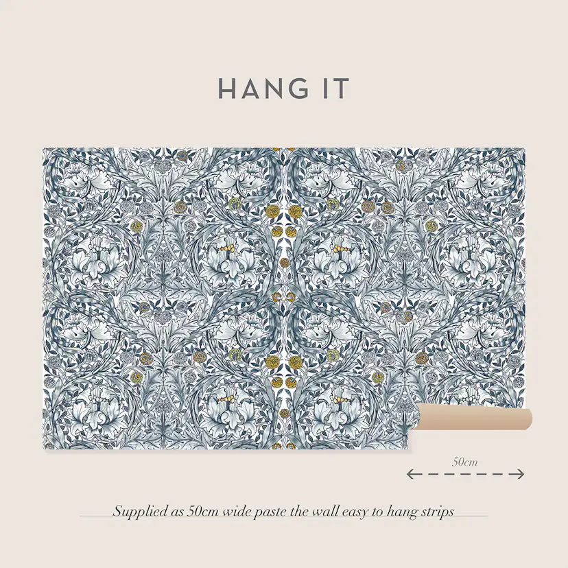 Fototapet William Morris At Home African Marigold Blue