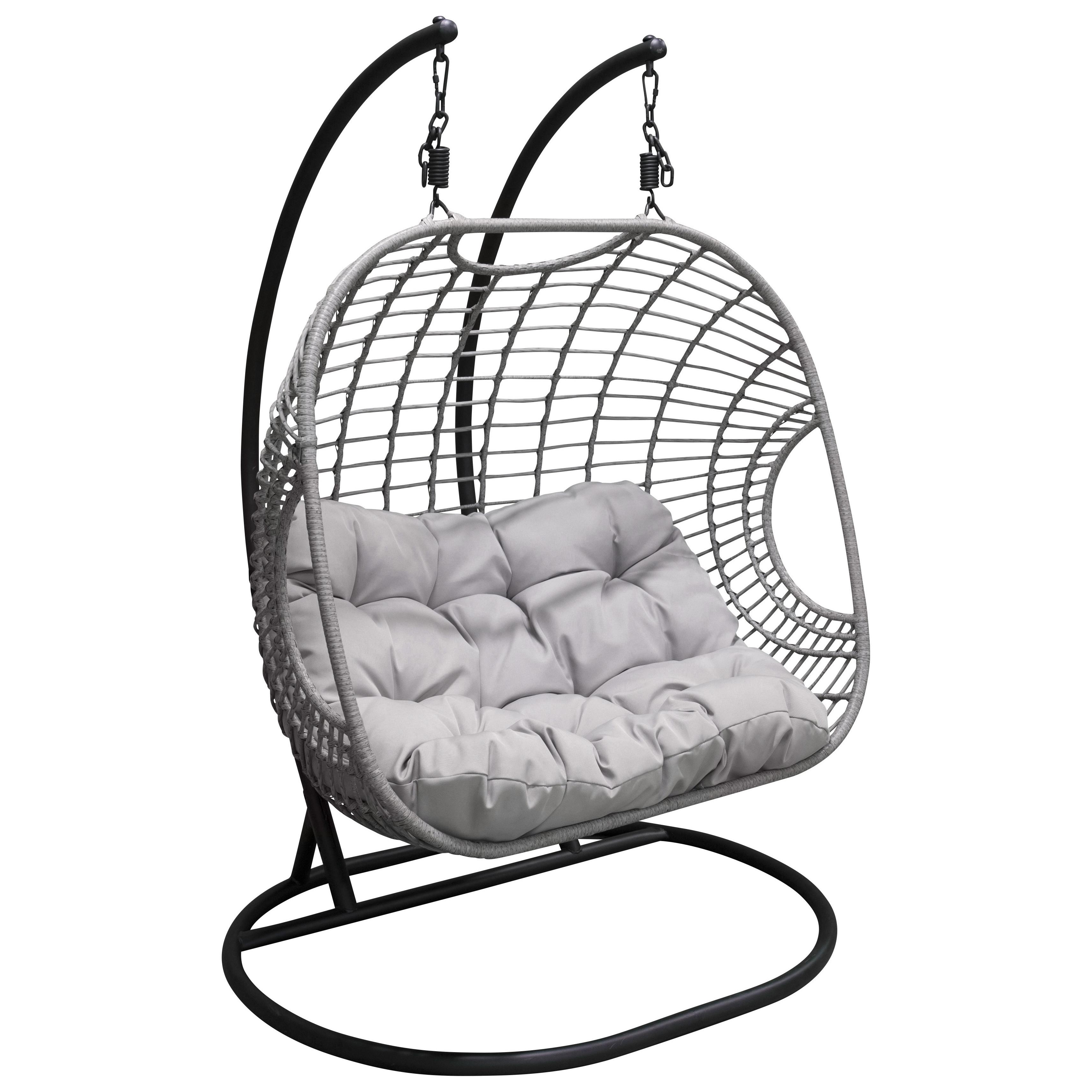 Hängstol Venture Home Viga Dubbel med 2 Sittplatser & Svart Stativ för Trädgård