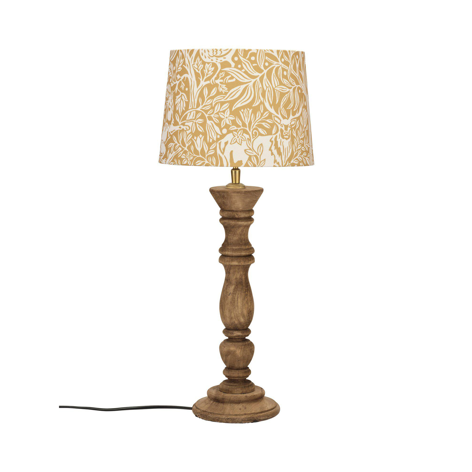 Bordsslampa PR Home Lodge Lampfot i Trä med Lampskärm