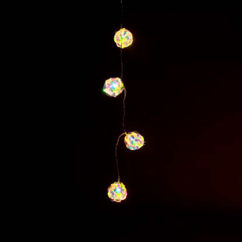 Batteridriven Ljusslinga Gnosjö Konstsmide 10 LED Diamanter m. Timer