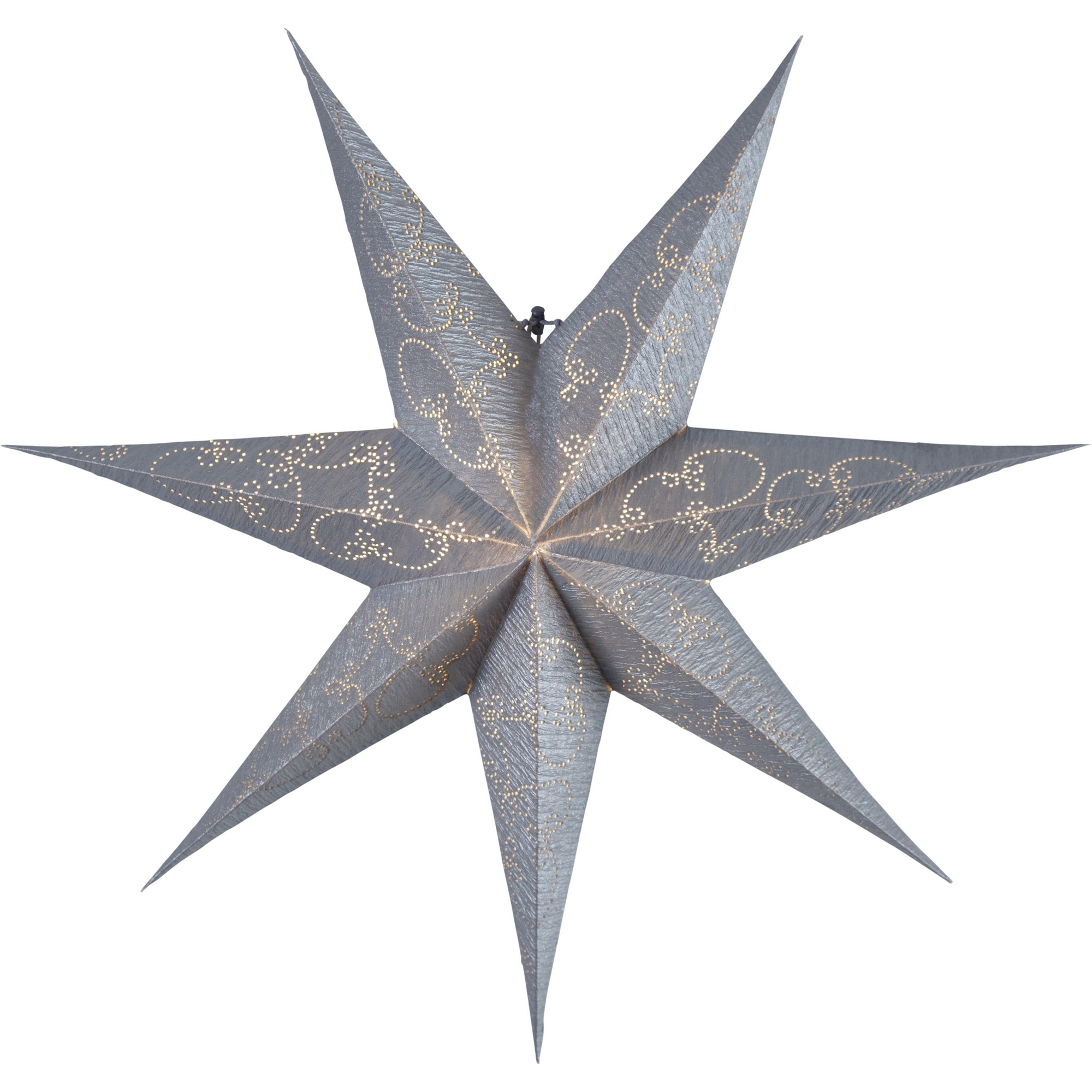PappersstjarnaDecorus Silver, 63 cm
