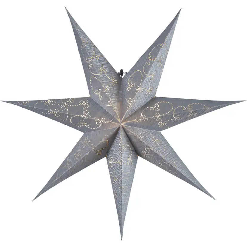 PappersstjarnaDecorus Silver, 63 cm