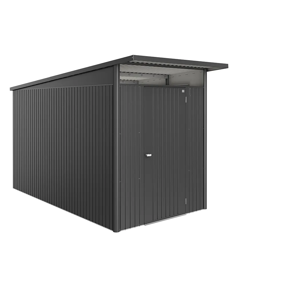 Redskapsbod Biohort Avantgarde Eco A4 Metallic Mörkgrå Standarddörr