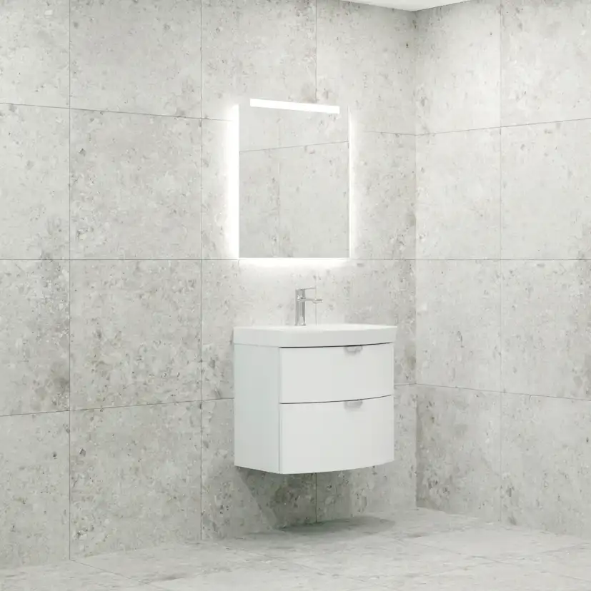 Möbelpaket Macro Design Heart Tvättställsskåp med Spegel