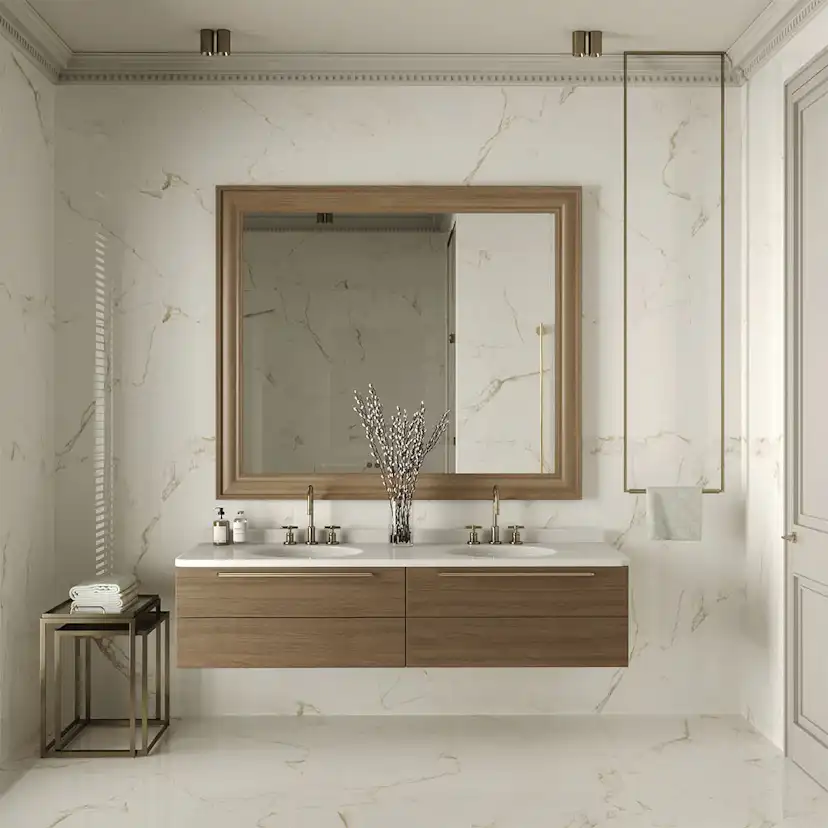Klinker Carrara Gold Marmor Blank 60x60