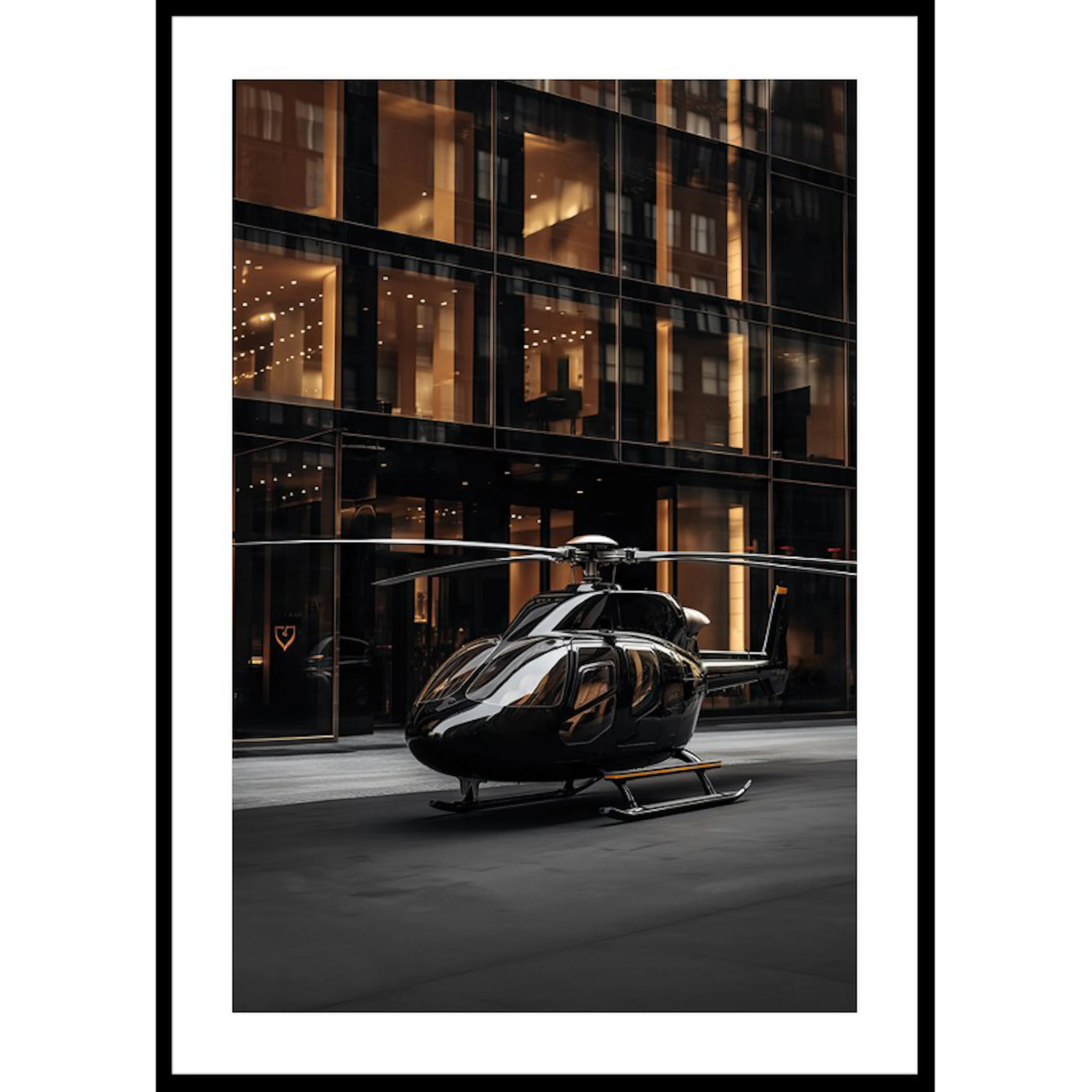 Helicopter Street View No2 30x40 30x40 cm