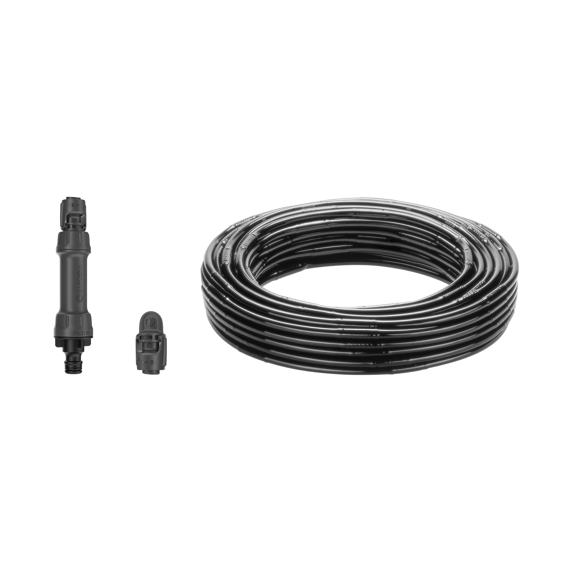Droppslang Gardena 50 m Premiumpaket För Buskar & Häckar med Vattenfördelare & Bevattningsdator