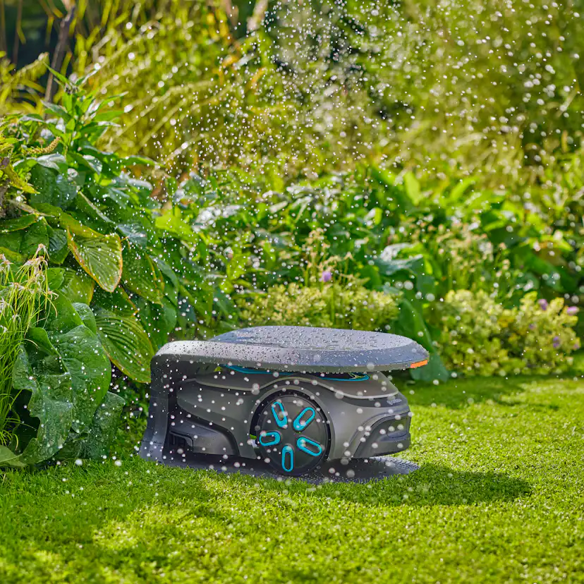 Robotgräsklippare Gardena Smart Sileno Free 900 Utan Slinga Paket Med Robothus & Antikollisionsradar