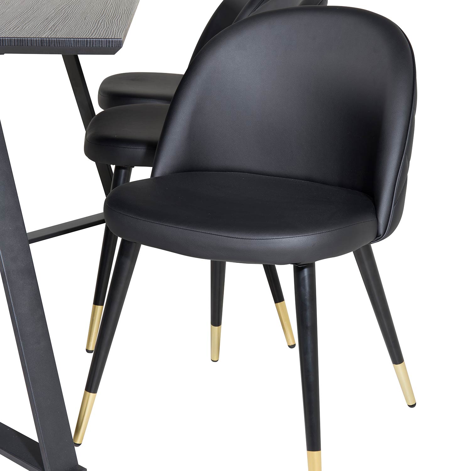 Matgrupp Venture Home Madde med 6 Valentina Stolar Konstläder