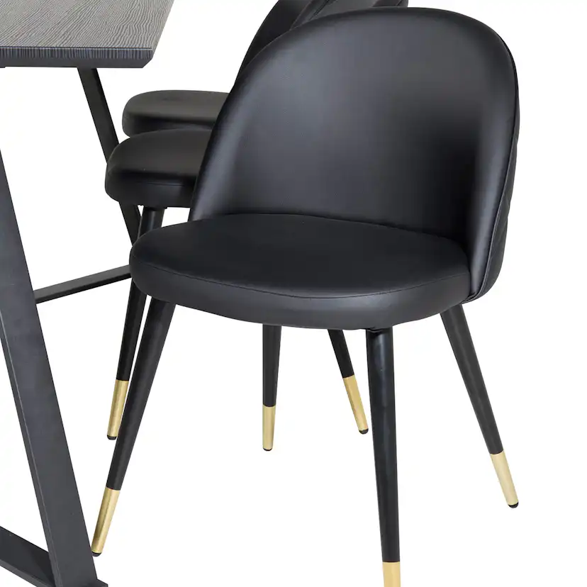 Matgrupp Venture Home Madde med 6 Valentina Stolar Konstläder