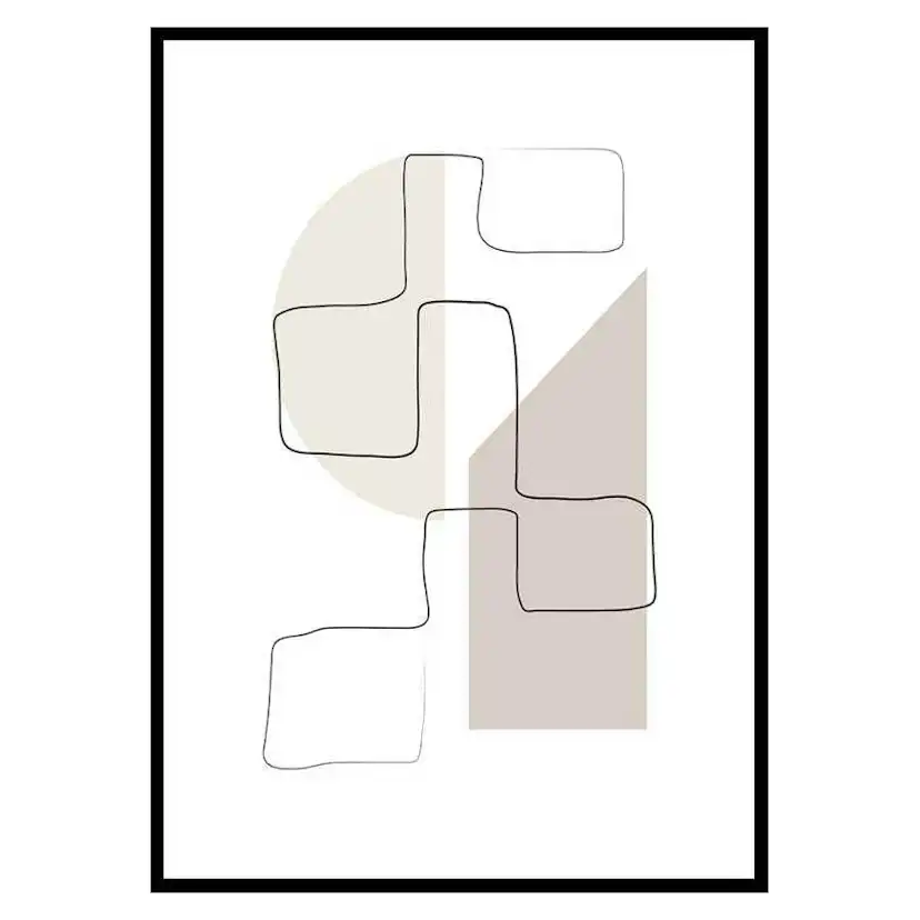 Poster Gallerix Art des Lignes No3