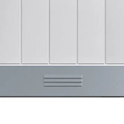 Sparkplåt Diplomat Ventilerad för Garageport