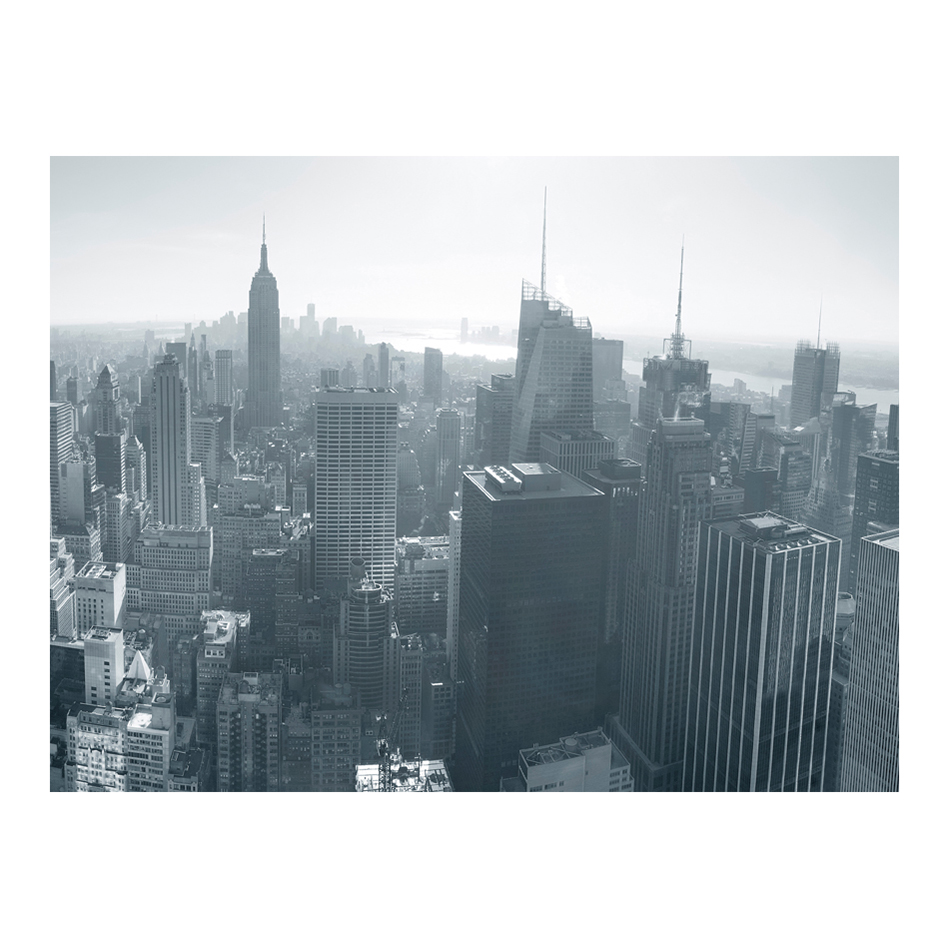 New Yorks skyline svart och vitt 400x309 Storlek: 400x309 cm
