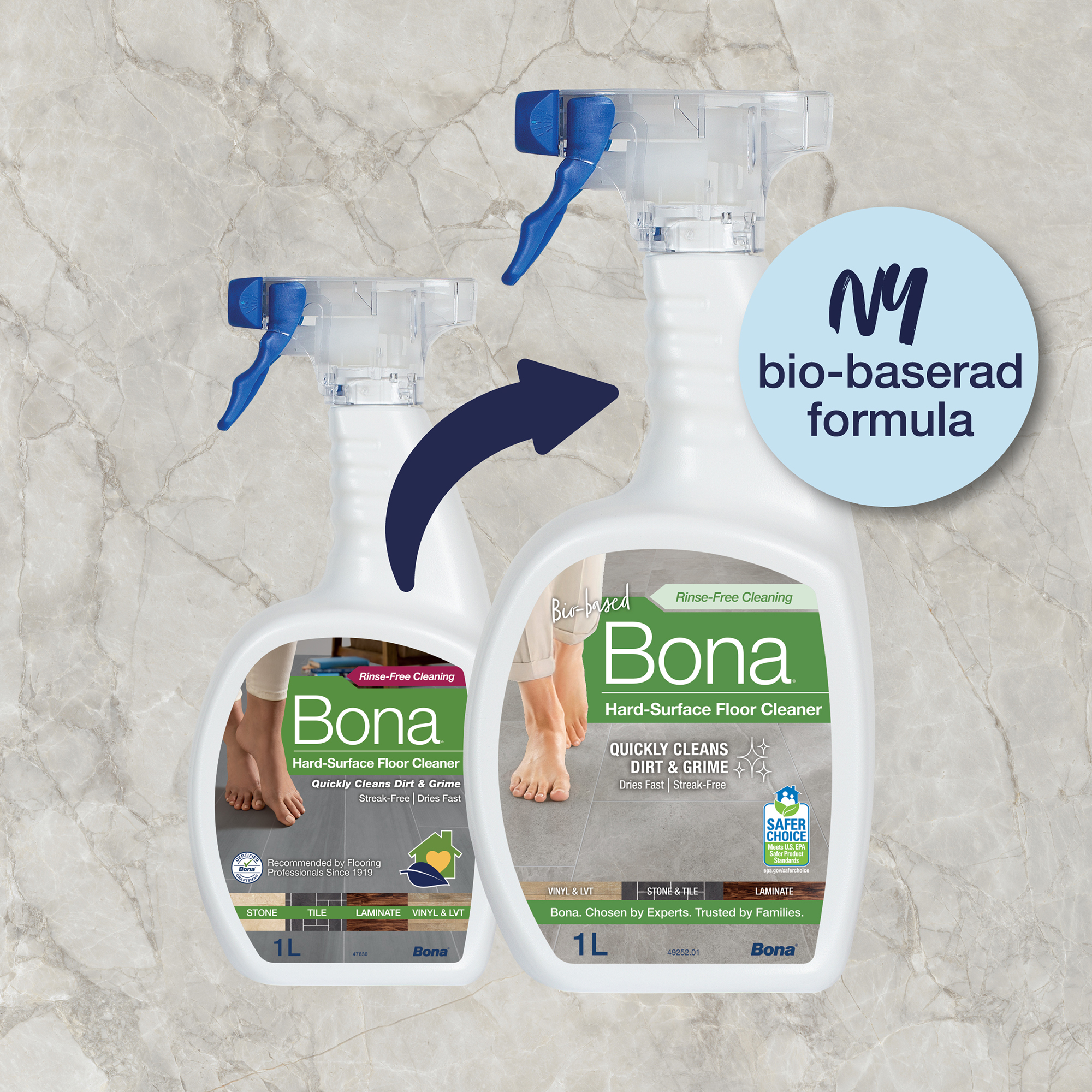 Cleaner Bona för Klinker och Laminat 1 liter