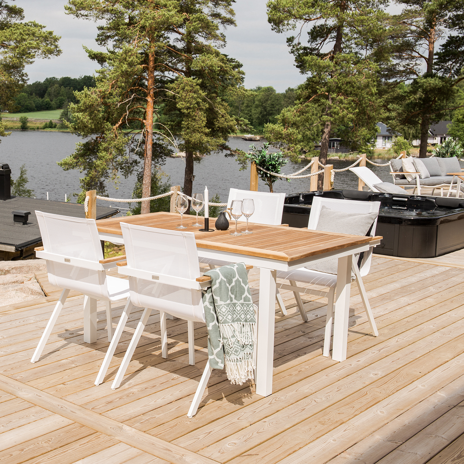 Trädgårdsstol Venture Home Mexico Stapelbar Utomhus