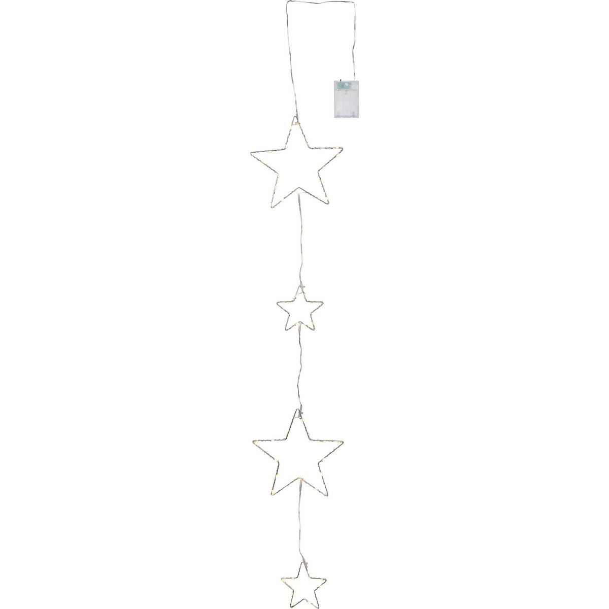 Ljusslinga Star Trading Dew Drop Stars LED Batteridriven