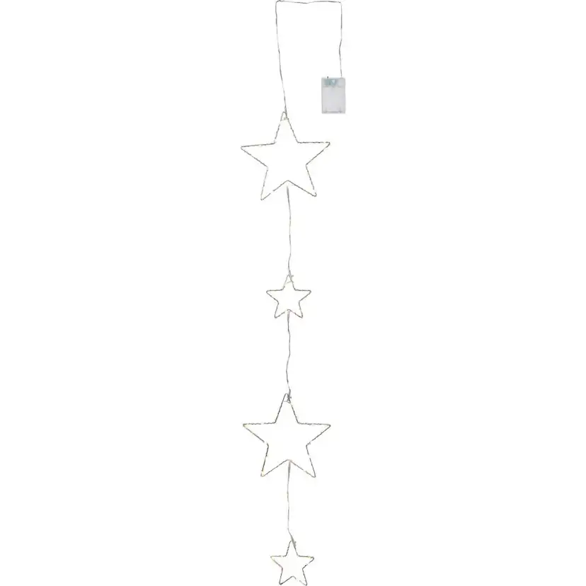 Ljusslinga Star Trading Dew Drop Stars LED Batteridriven