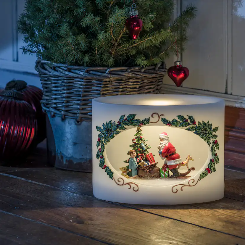 Vaxljus Gnosjö Konstsmide Tomte och Barn LED