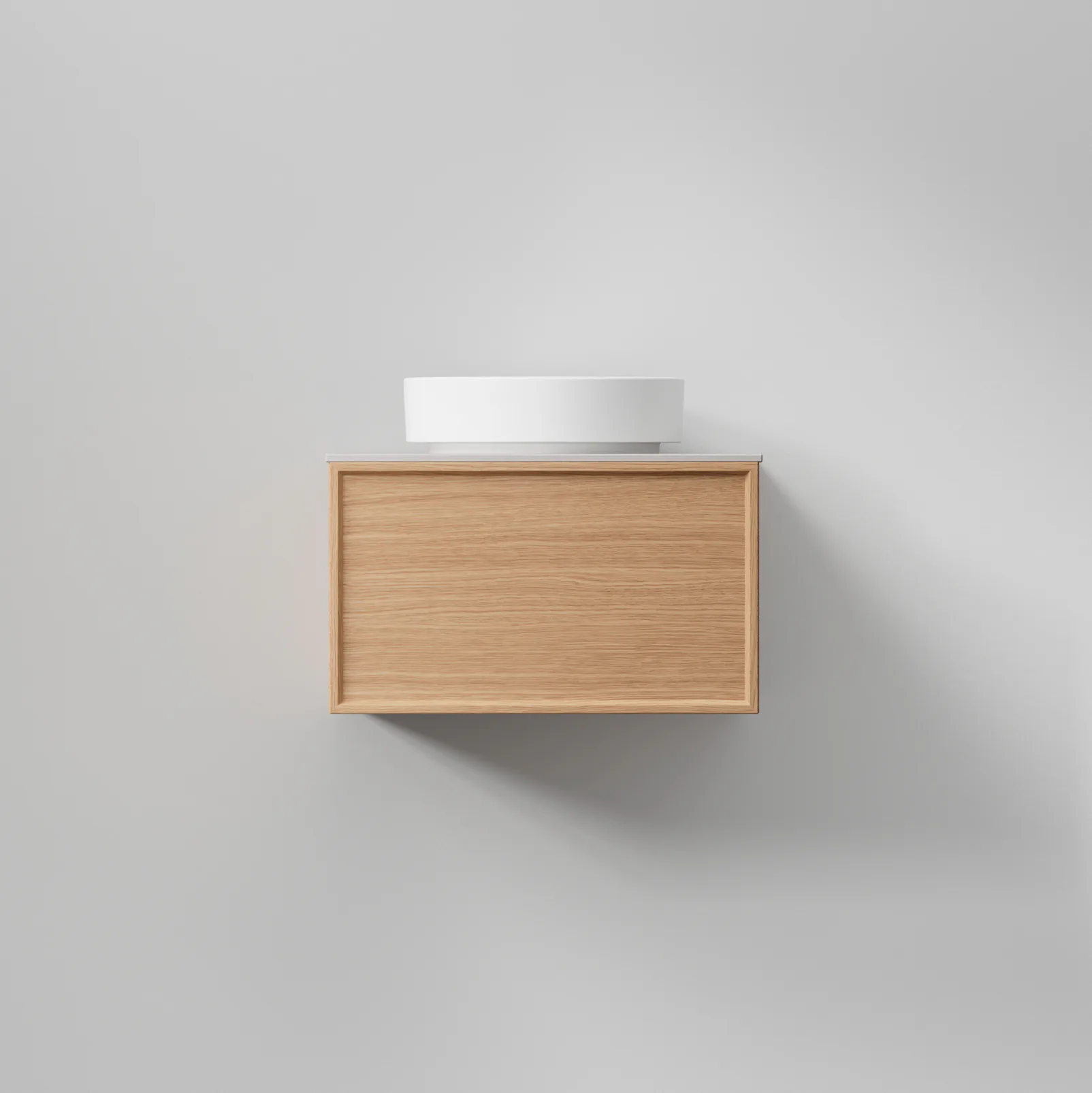 AIR Wood 60,Natural Oak, Helfront med 2 lådor,596x350x450 Natural Oak