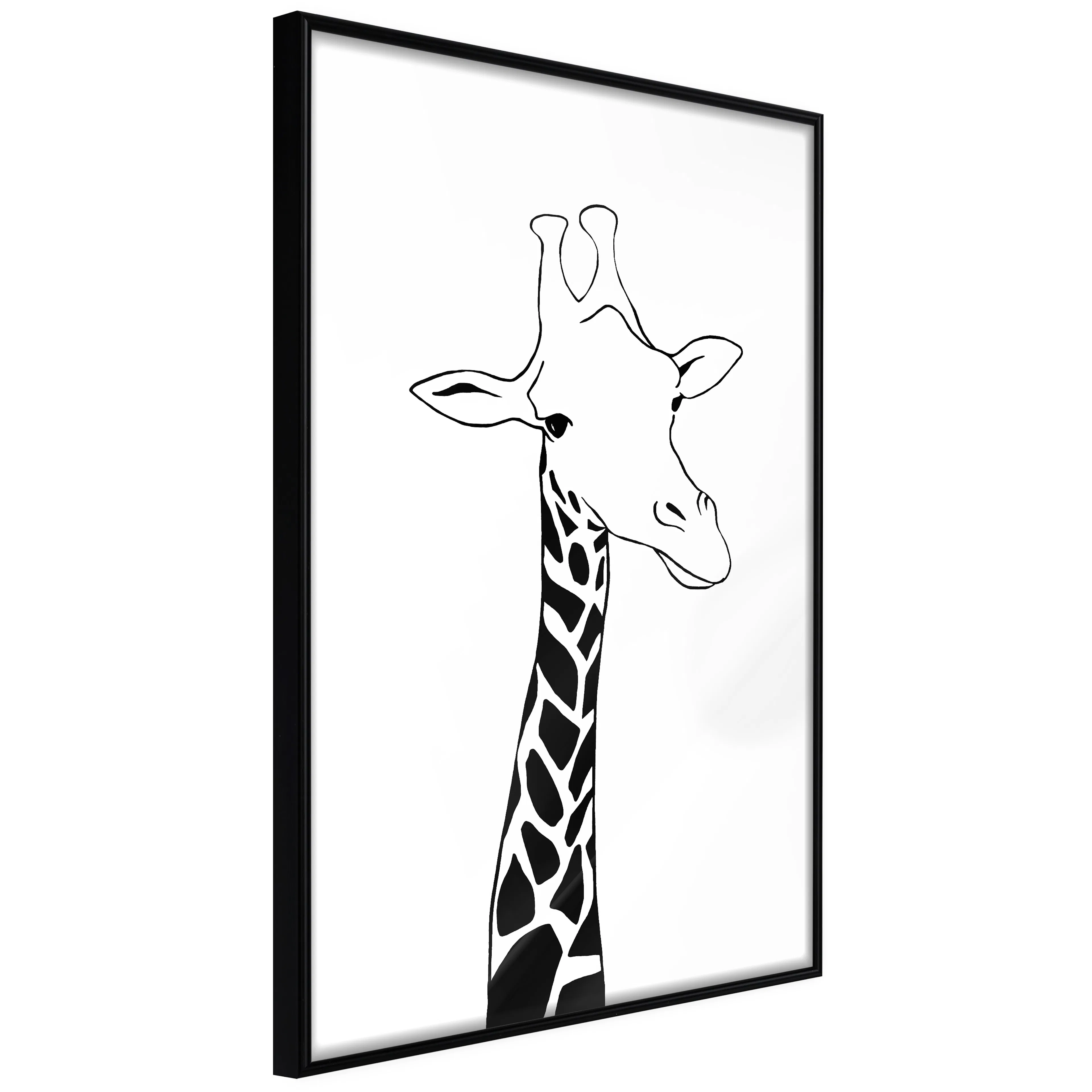 Affisch - Plaid Neck [Poster] 40x60 Svart ram, 40x60 cm