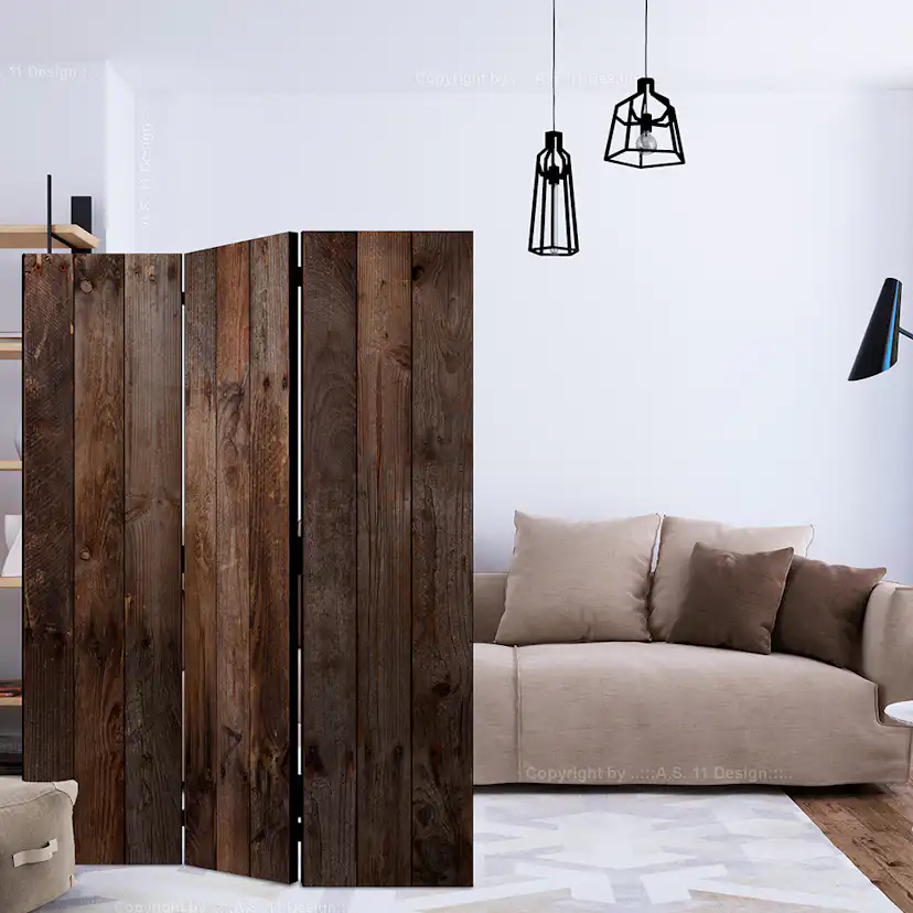 Rumsavdelare Skärmvägg Arkiio Wooden Hut 135x172 cm