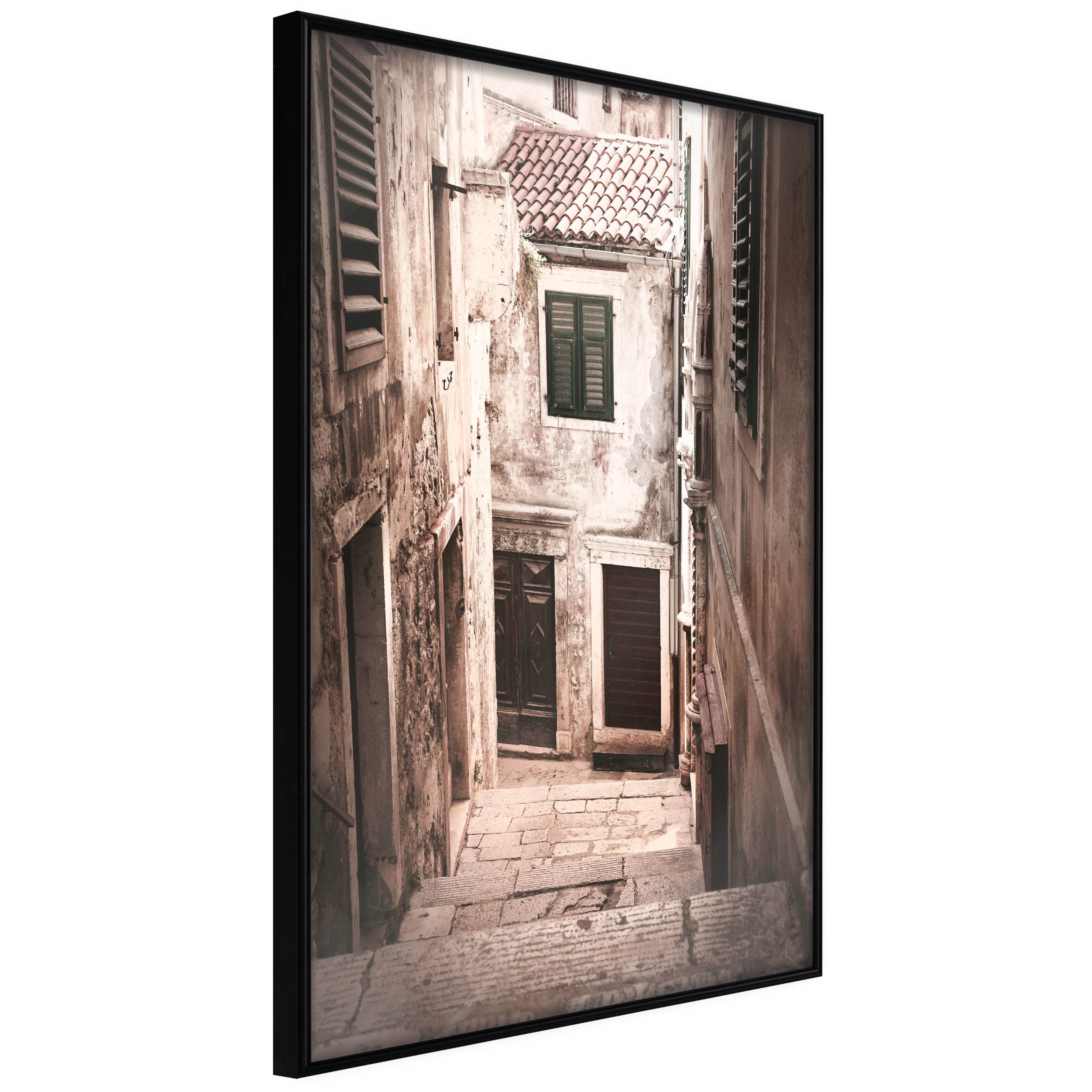 Affisch - Retro Alley [Poster] 40x60 Svart ram, 40x60 cm