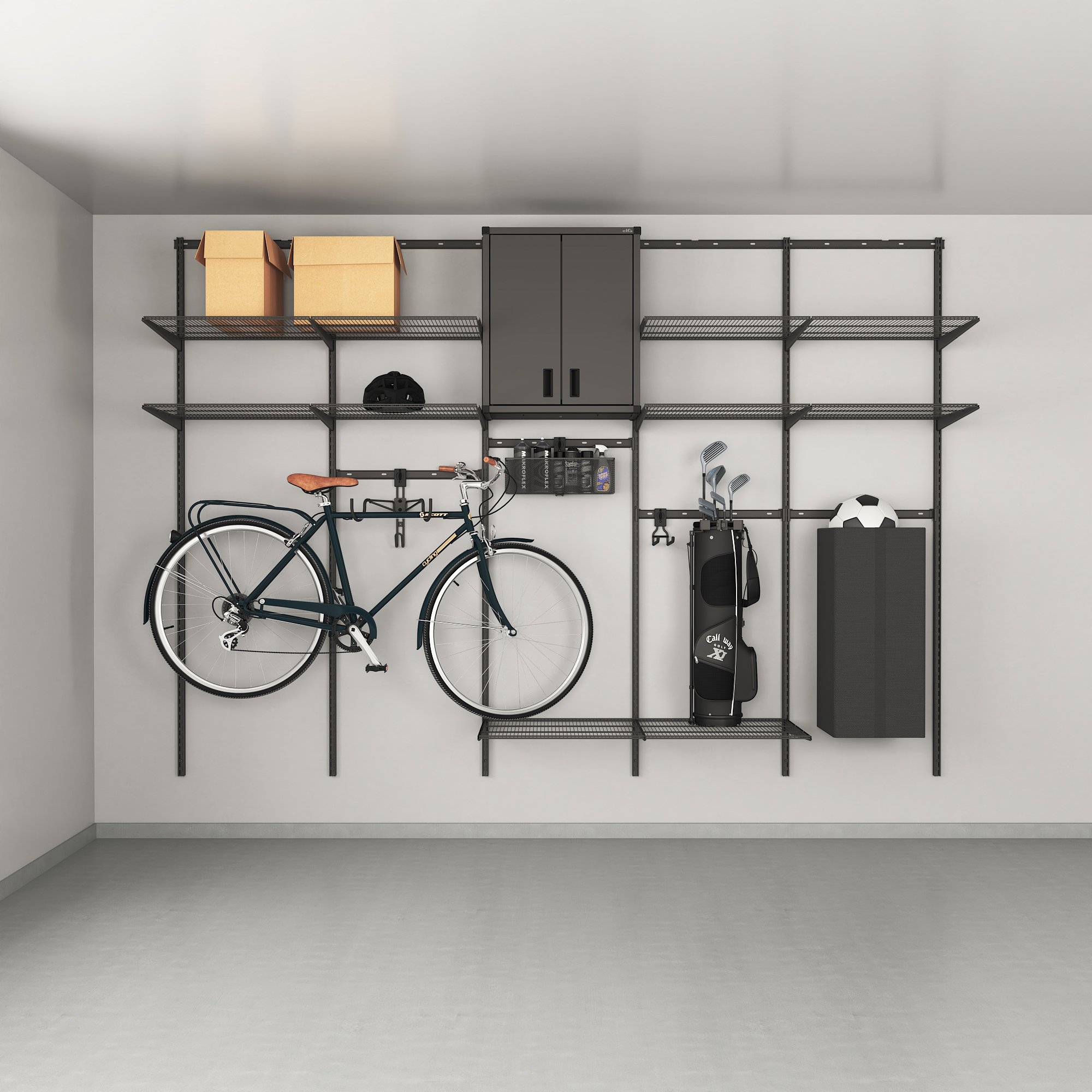 Familjeförvaring Elfa Ready Solution 2 Garage+  B: 3103 mm