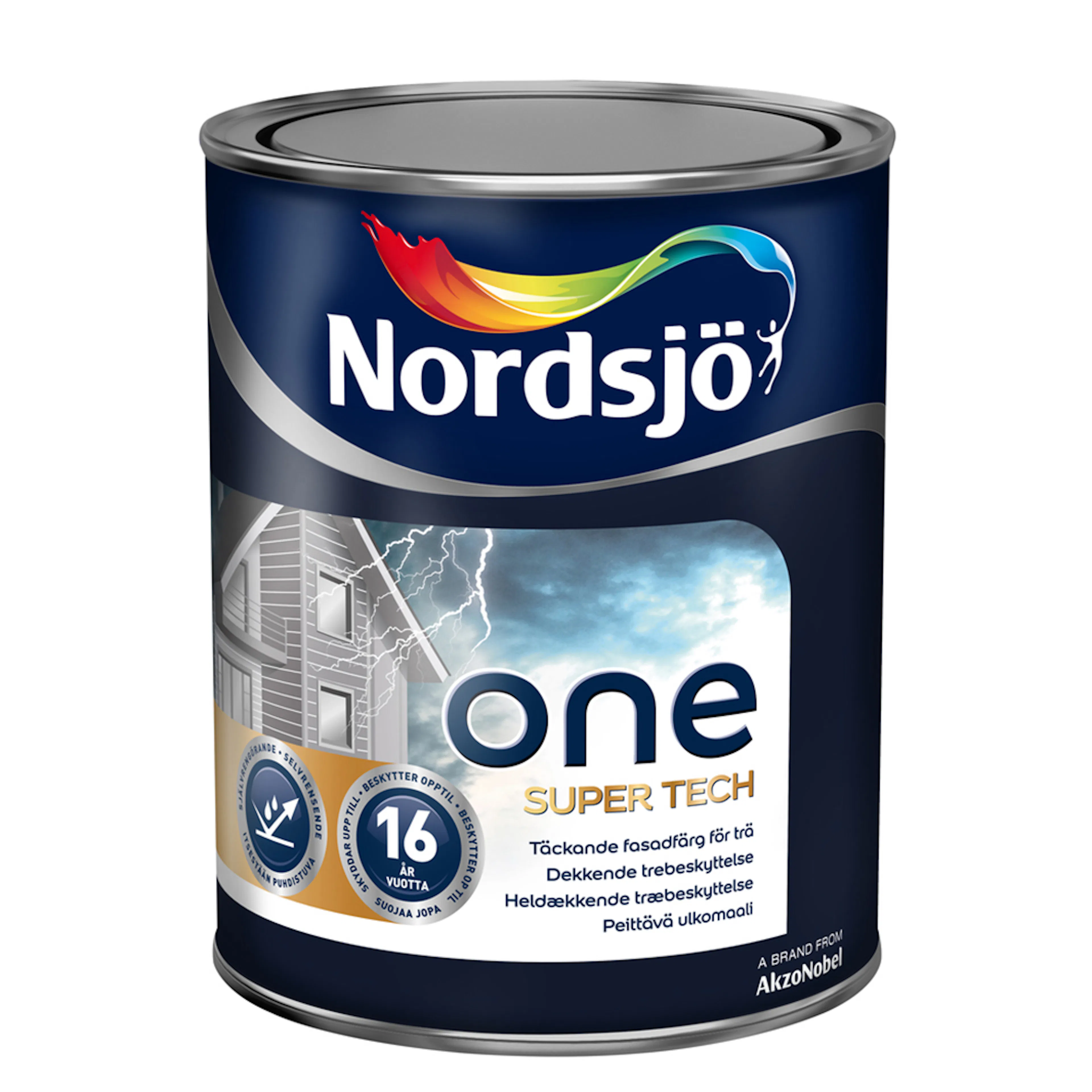 NORDSJÖ ONE SUPER TECH BW 1 L Volym: 1 L, Vit