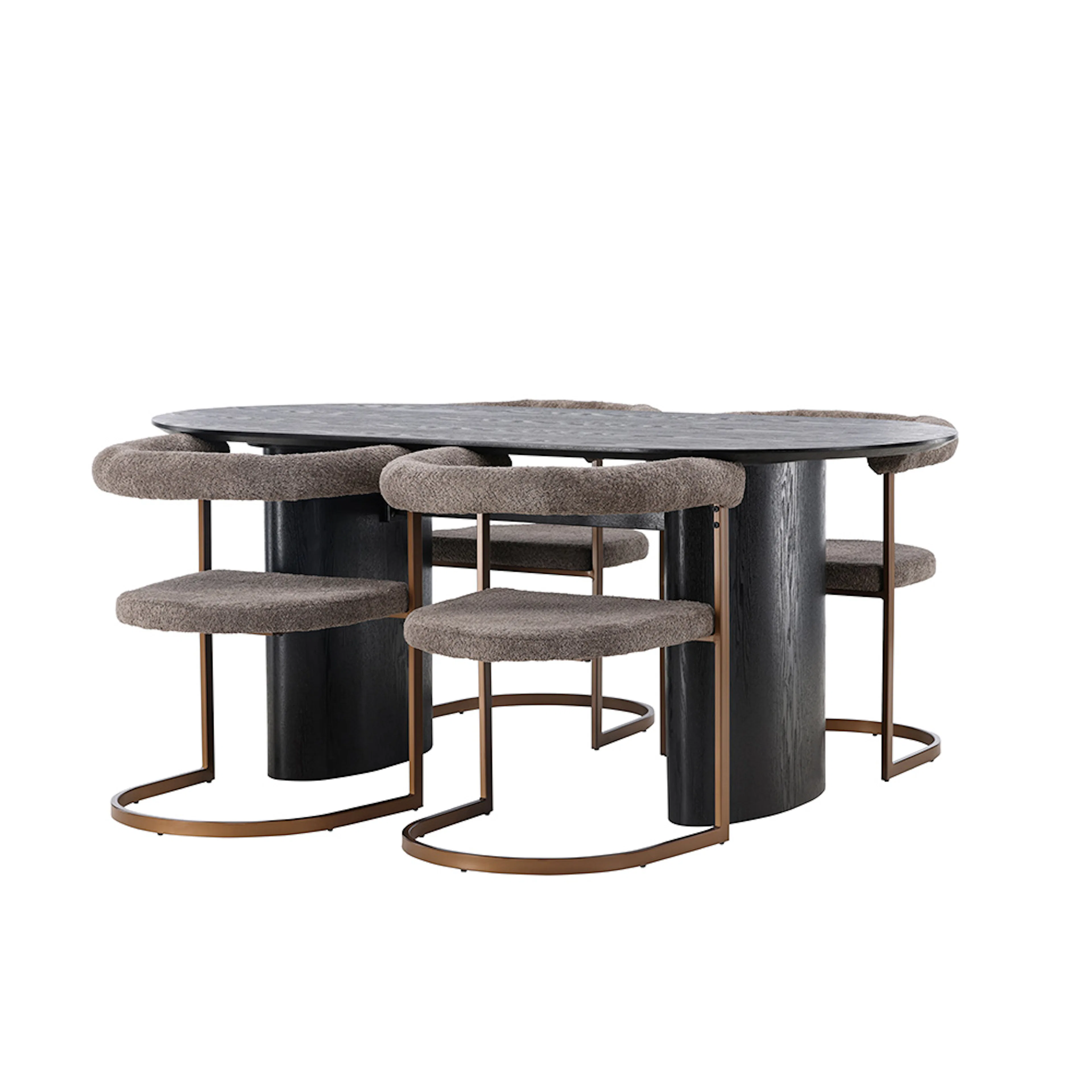 Matgrupp Venture Home Isolde med 4 Morning Stolar