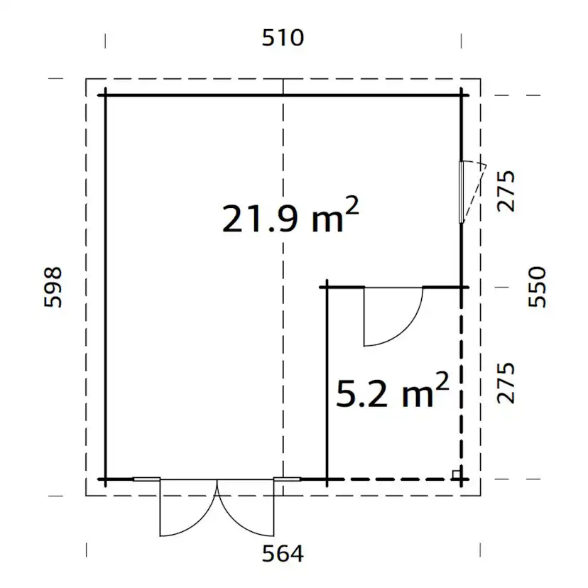 Stuga Palmako Irene 28,1 m2