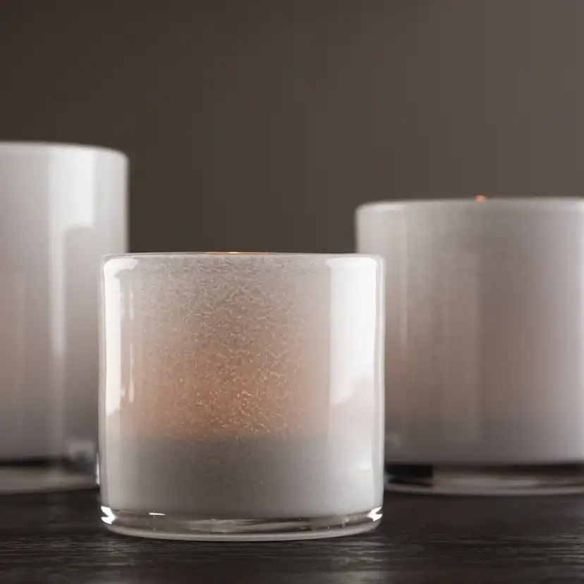 Glora Lantern - White - 8*8Hcm Vit, H: 80 mm
