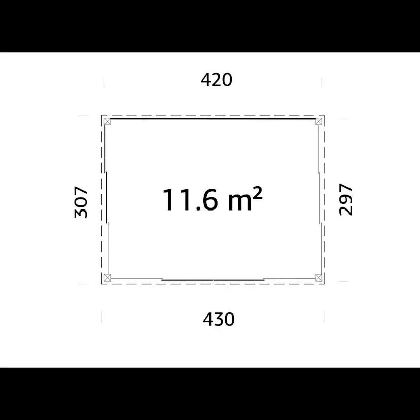 Uterum Palmako Saga 12,5 m² (inv. 11,6 m²) Slide Plus
