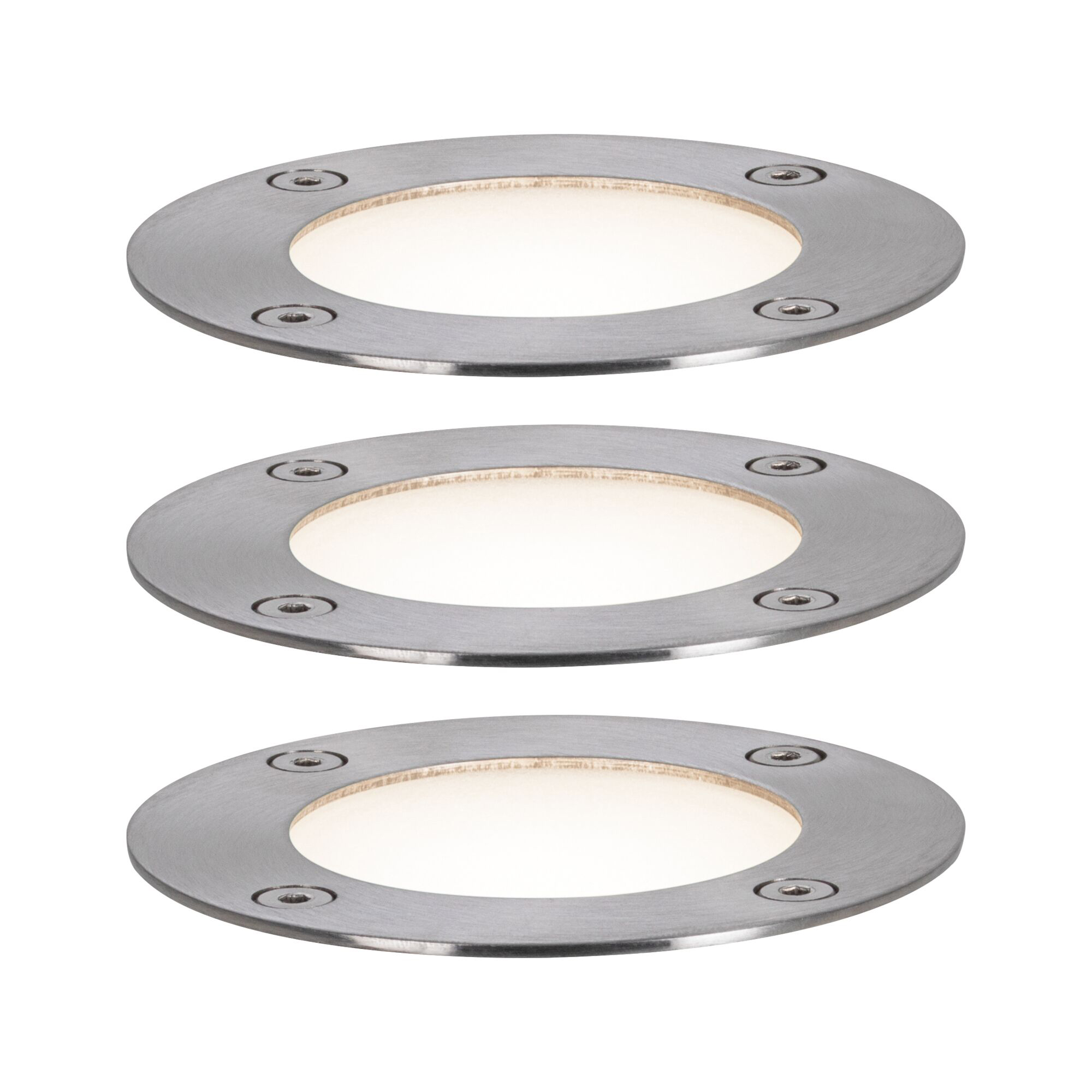 LED Infälld Markbelysning Paulmann Plug & Shine Smart Home Zigbee 3.0 Floor Profil IP67 RGBW+ 3,7W 3-pack