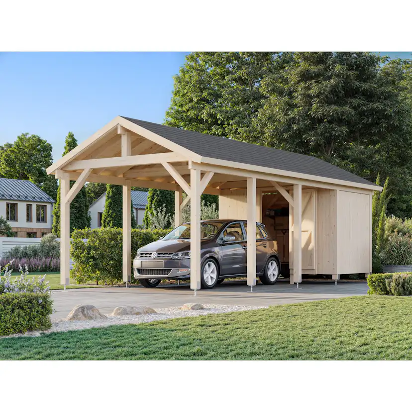 Carport Palmako Robert 23,1 m2 med Förråd