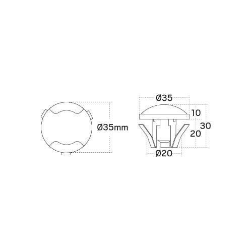 LED-armatur Hide-a-lite Deco II