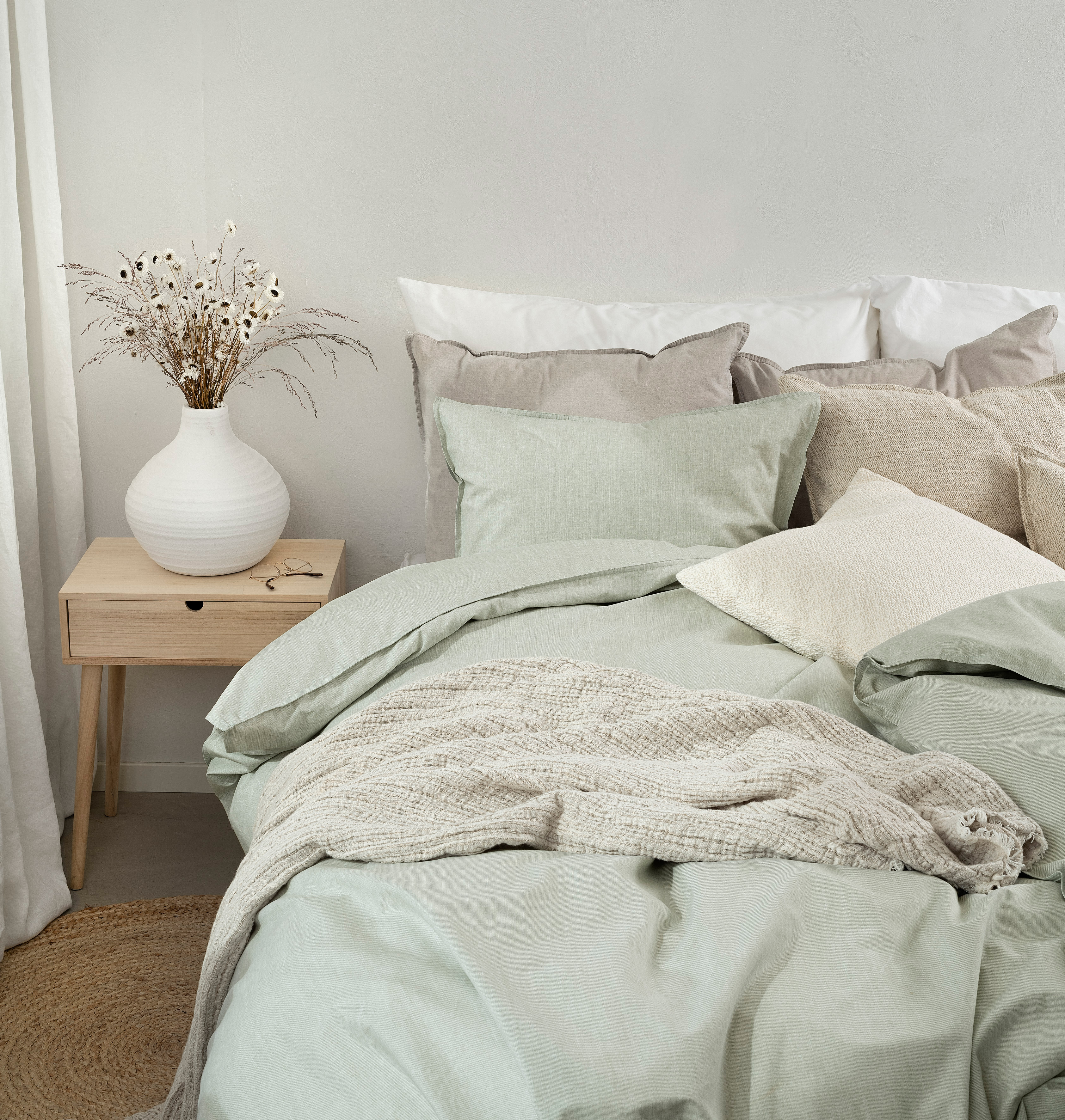 2-Dels Set Chambray Grön Grön