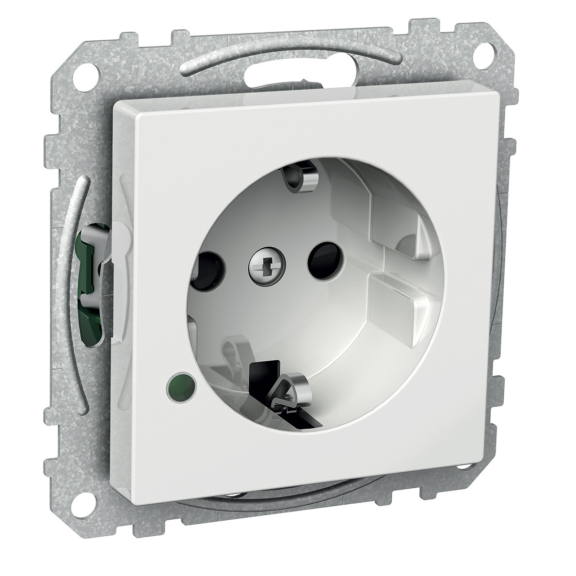 Vägguttag Schneider Electric Exxact med LED-indikering