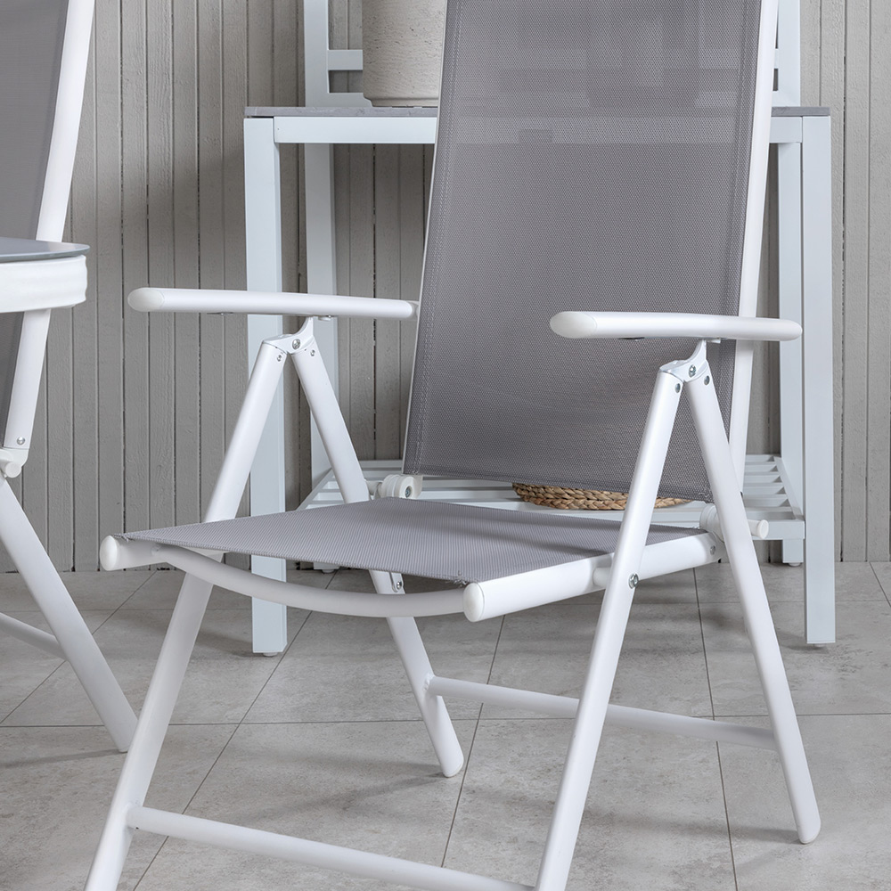 Matgrupp Utomhus Venture Home Vyn med 4 Bend Trädgårdsstolar